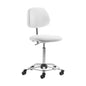 Swivel Chair For Medical Work Stations   Adjustable Height And Chrome Foot Ring