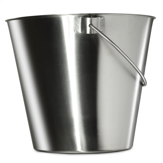 Stainless Steel Bucket With A Brushed Surface