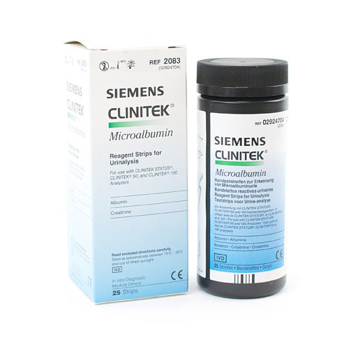 Clinitek Microalbumin 2 With Low Risk Of Transfer And Reading Errors | 1 Pack With 25 Test Strips