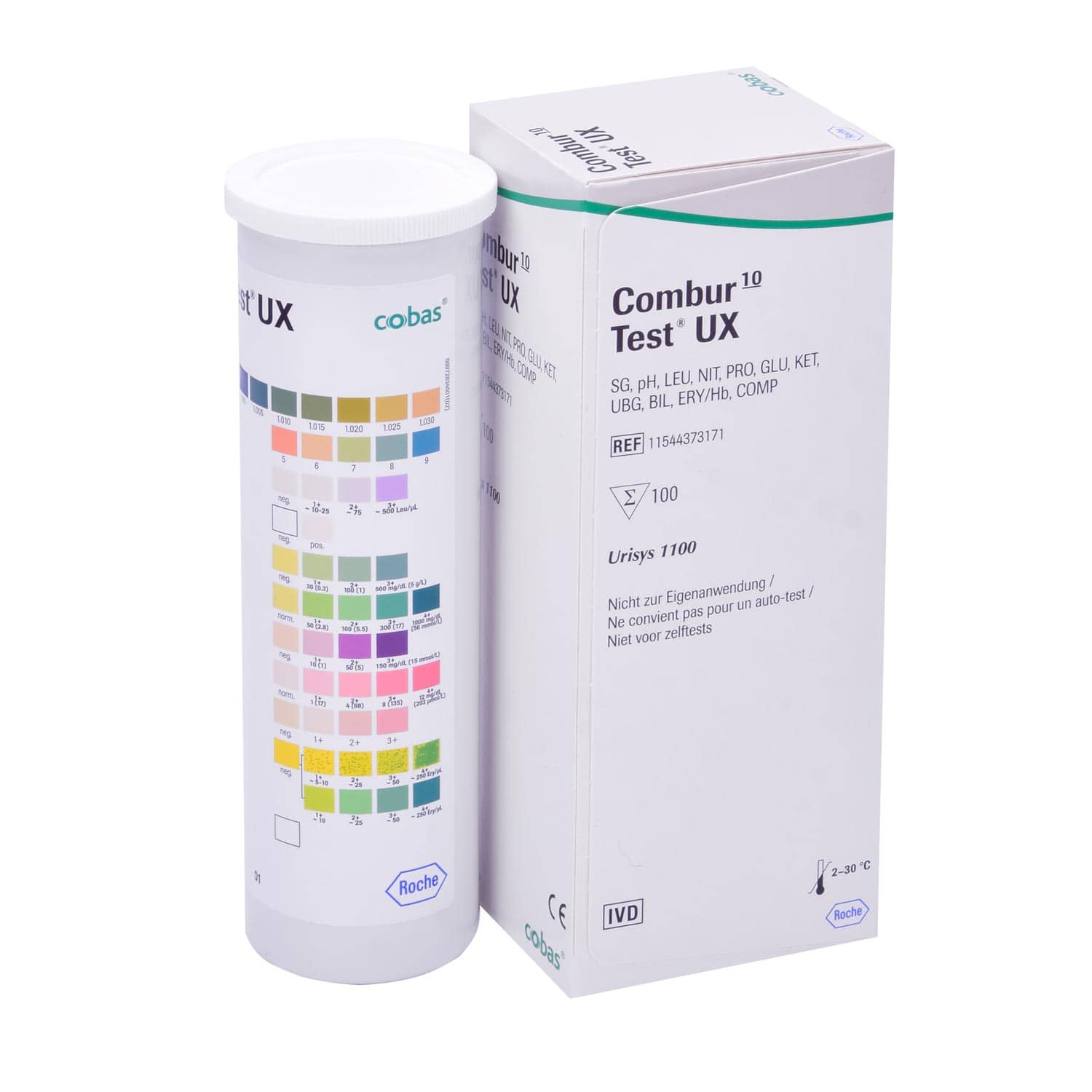 Combur Ux Strips From Roche For Use With The Urisys 1100 Urinalysis Device