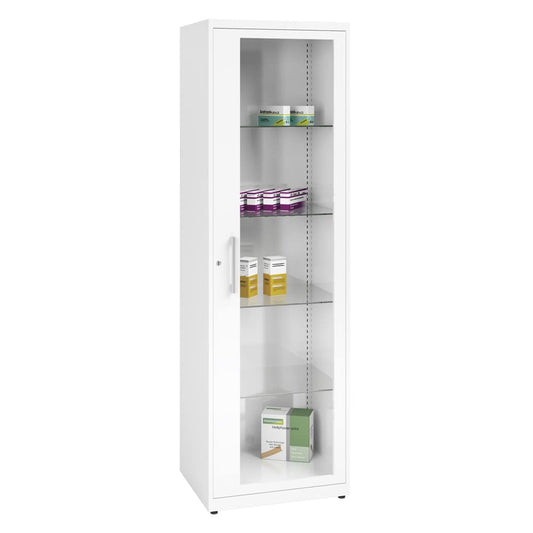 Steel Medicine Cabinet With Particularly Robust Glazing