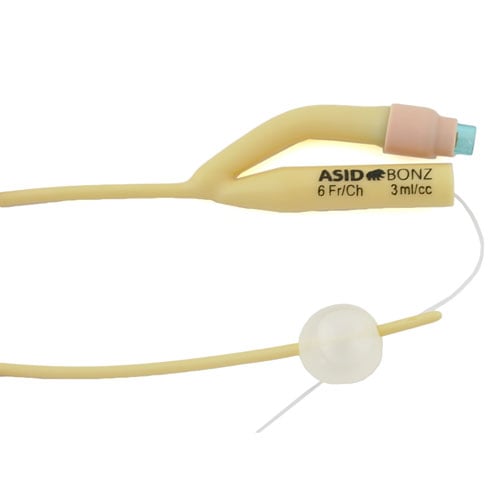 Children'S Catheter Made Of Latex With Pre-Fitted Stylet   Dual Lumen