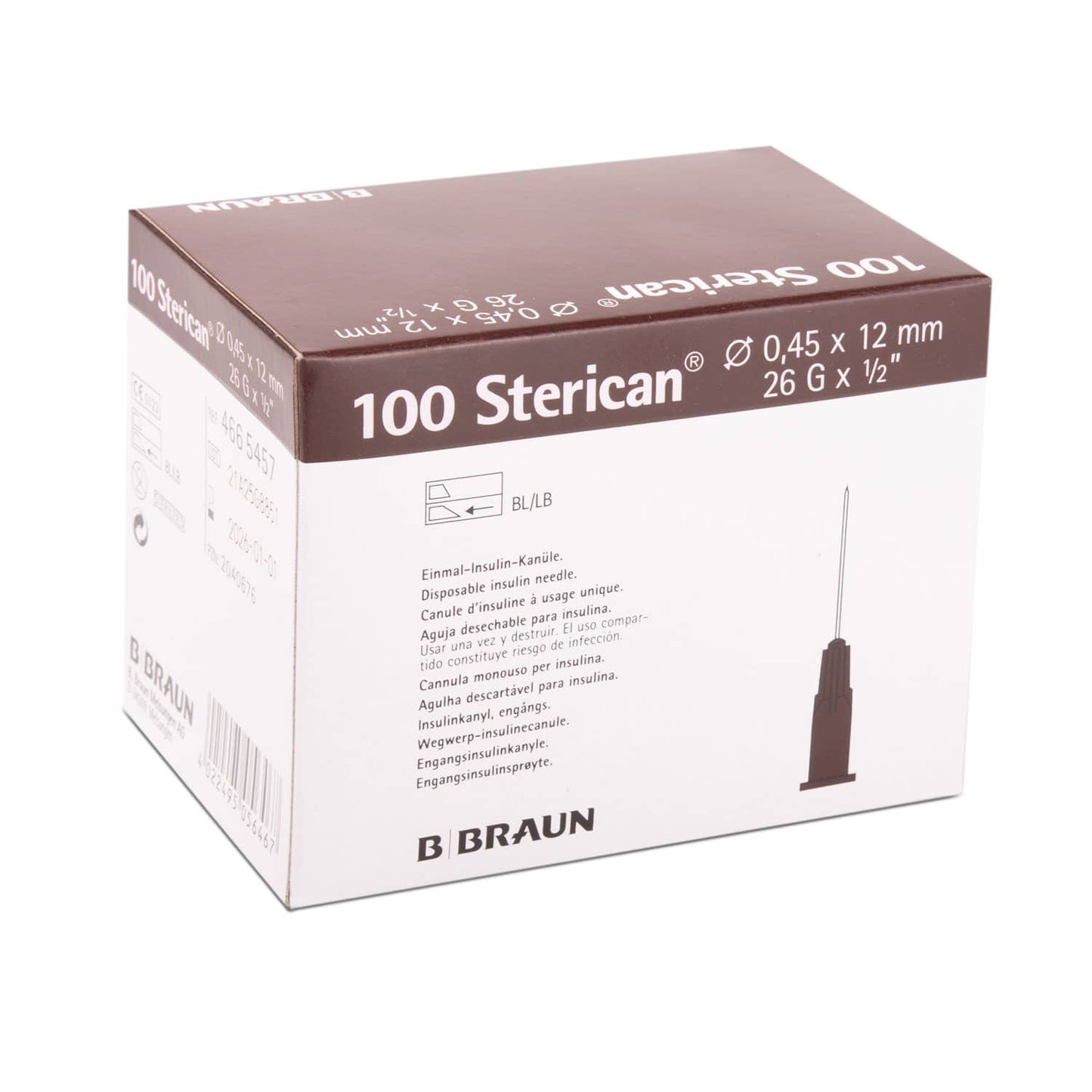 Sterican Insulin Needles   One Pack Contains 100 Pieces