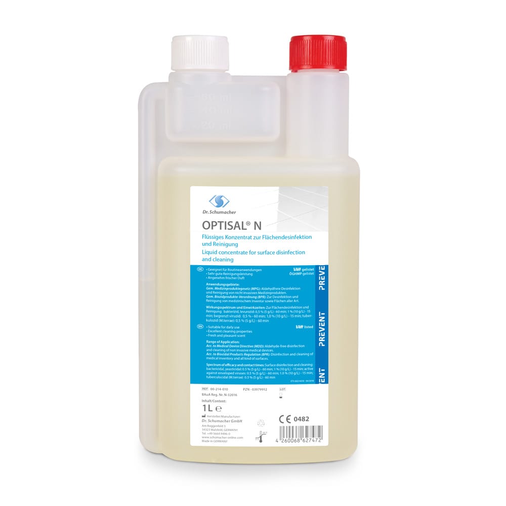 Optisal N For Cleaning And Disinfection Of Surfaces And Medical Inventory