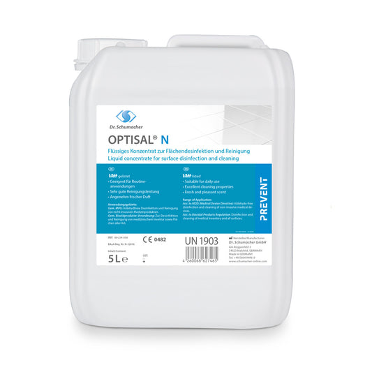 Optisal N For Cleaning And Disinfection Of Surfaces And Medical Inventory