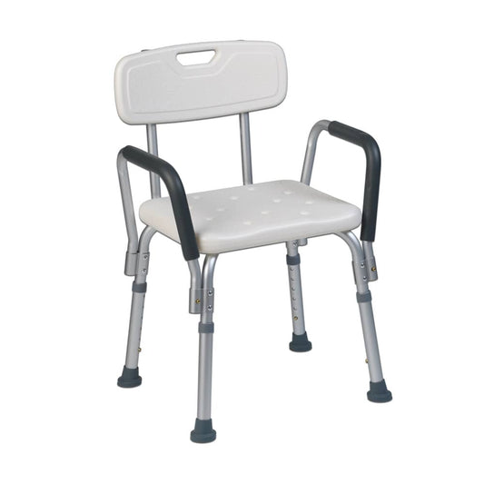 Teqler Shower Chair With Armrests And Backrest
