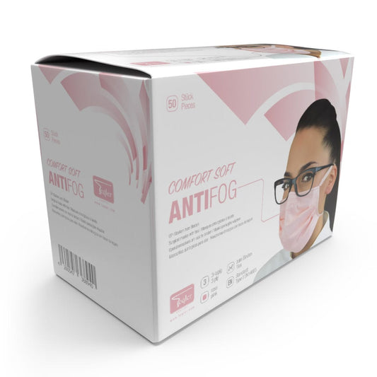 Teqler Soft Anti-Fog Surgical Masks With Ties Or Ear Loops