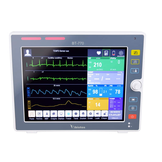 Bistos Bt-770 Patient Monitor With 12.1” Colour Touchscreen