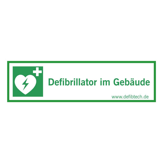 Sticker "Defibrillator im Gebäude"