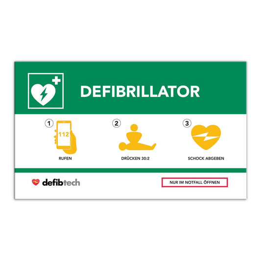 Emergency Defibrillator Sign
