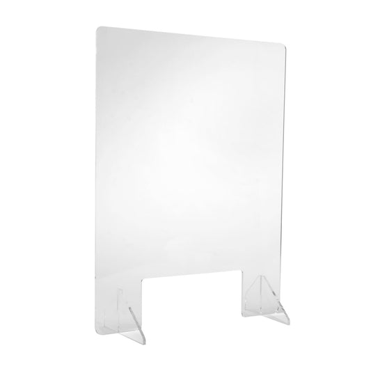 Transparent   Acrylic   Spit Protection Wall With Foot And Opening