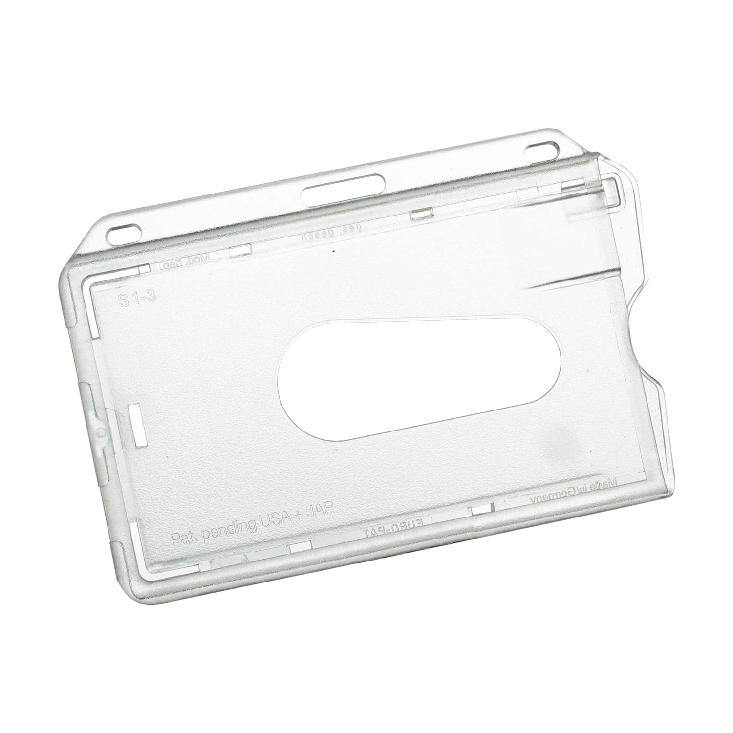 Polycarbonate Badge Holder   Horizontal