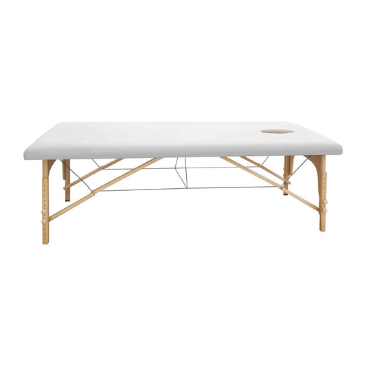 White Pu Massage Table Cover With Face Hole