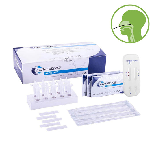 Clungene Covid-19 Antigen And Influenza Combo Test & Accessories