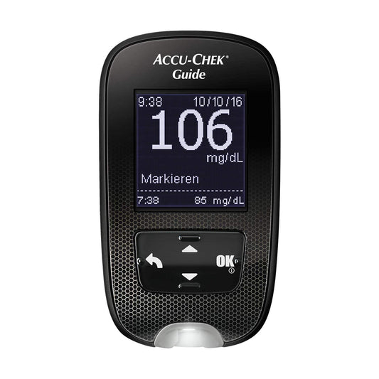 Accu-Chek Guide Blood Glucose Meter With Large Illuminated Display And Bluetooth Function