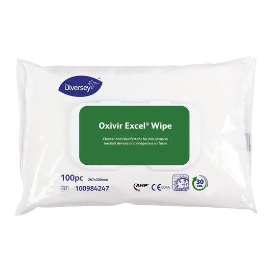 Oxivir Excel Wipe Hydrogen Peroxide Based Cleaning & Disinfecting Wipes