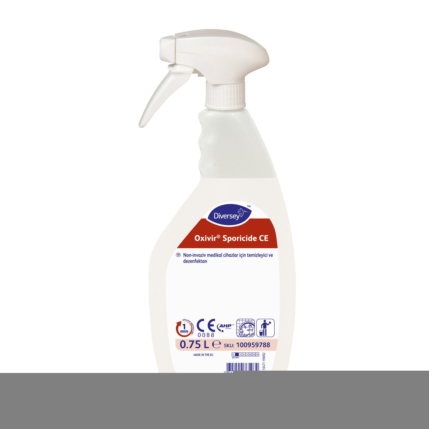 Oxivir® Sporicide Ce In A Ready-To-Use750 Ml Spray Bottle