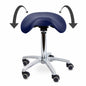 Ergonomic Swivel Stool With Tiltable Saddle Seat For Improved Posture