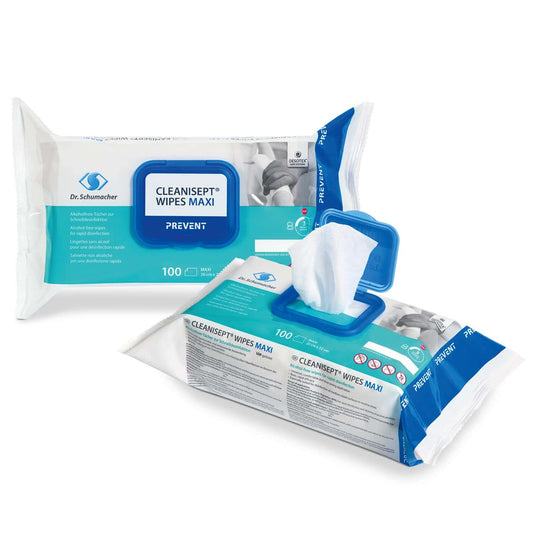 Alcohol-Free   Ready-To-Use Cleanisept Wipes Maxi Rapid Disinfection Wipes