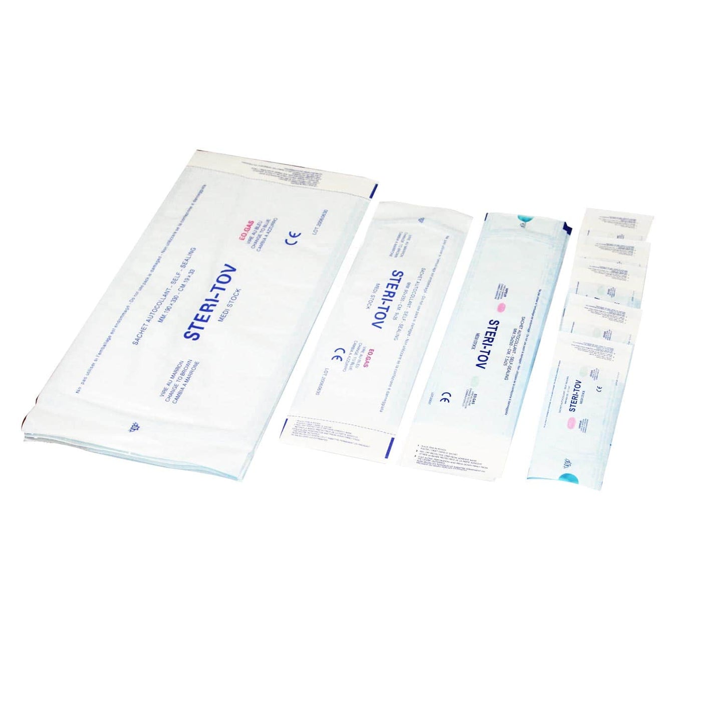 Steri-Tov Sterilisation Pouch   Self-Adhesive With Indicator Strip