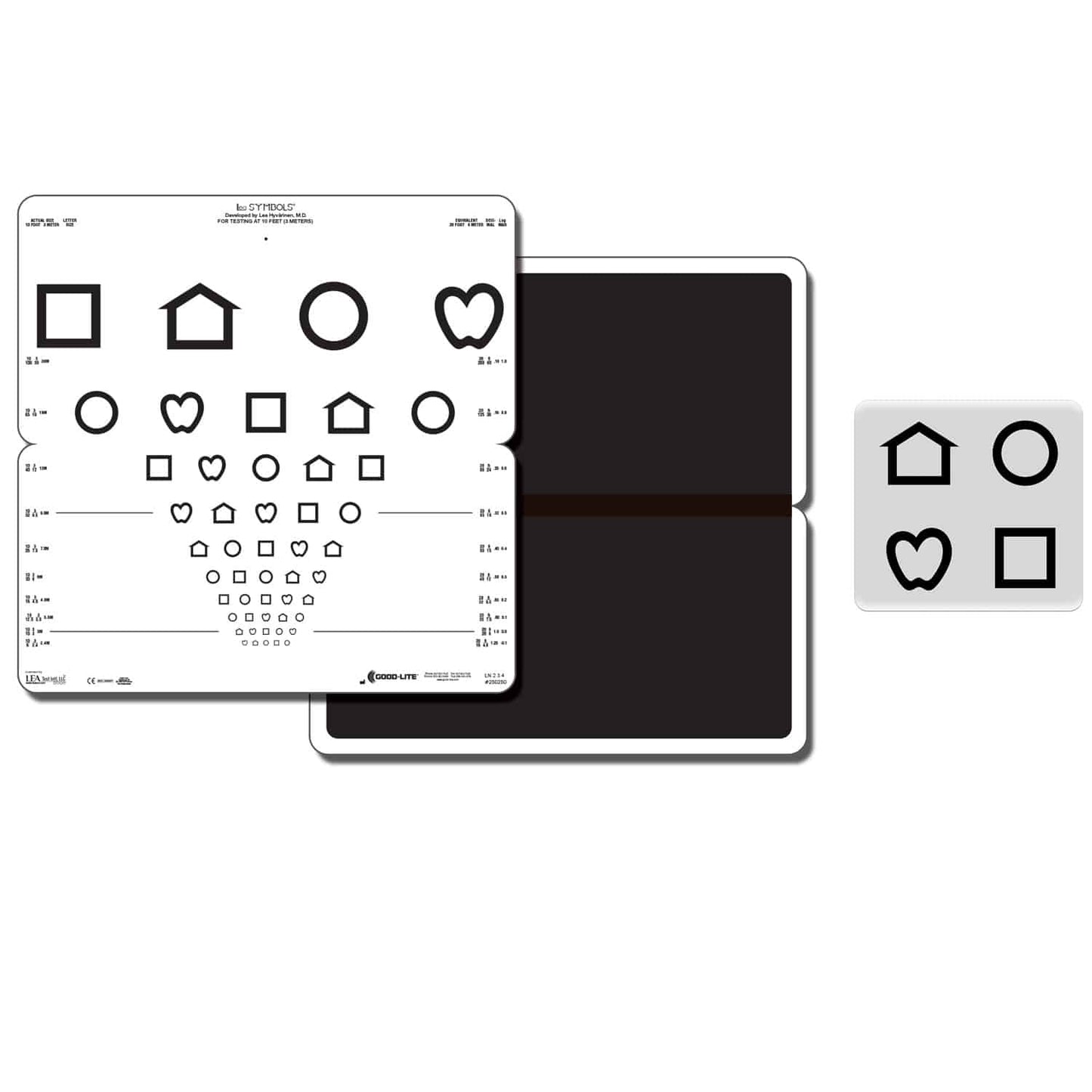Lea Symbols® Folding Pediatric Eye Chart For Non-Verbal Visual Acuity Testing In Nurseries A& Primary Schools