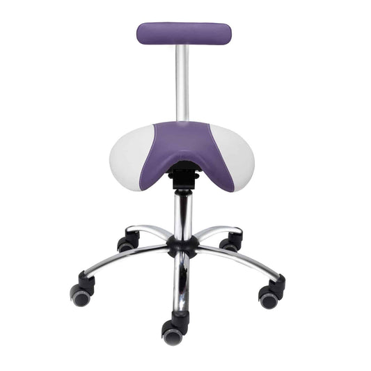 Saddle Stool With Removable Backrest From Teqler 
