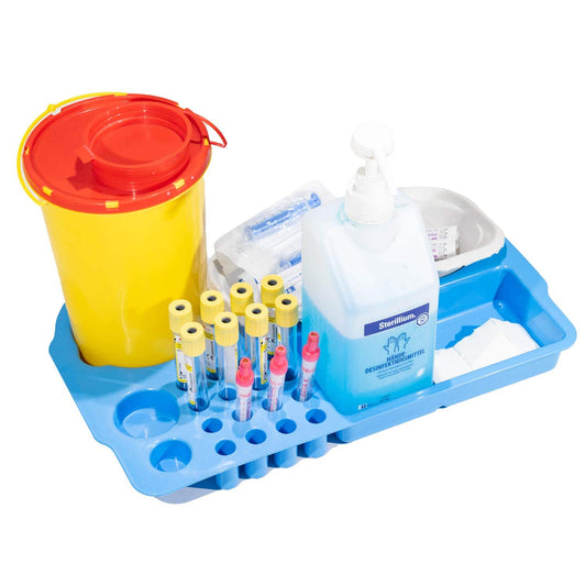 Blood Collection Tray Optionally Available In White Or Blue 