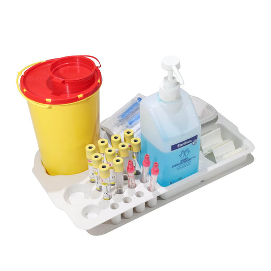 Blood Collection Tray Optionally Available In White Or Blue 