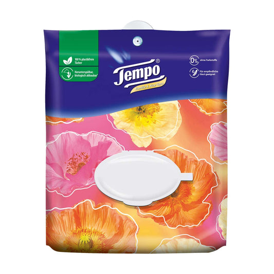 Tempo Moist Wipes Comfort Bag With Chamomile And Aloe Vera Scent