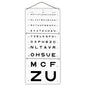 Eye Charts Letters, 5 m spacing