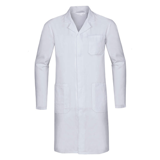 Taurus Lab Coat In Classic Cut With Long Sleeves