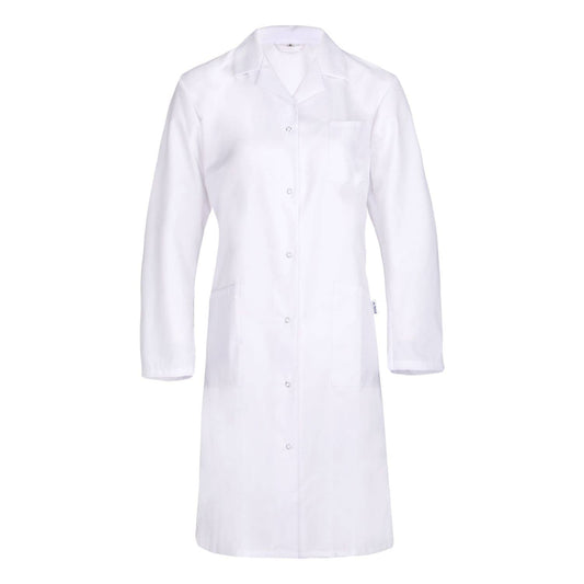 Waisted Hydra Lab Coat With Long Sleeves And Lapel Collar