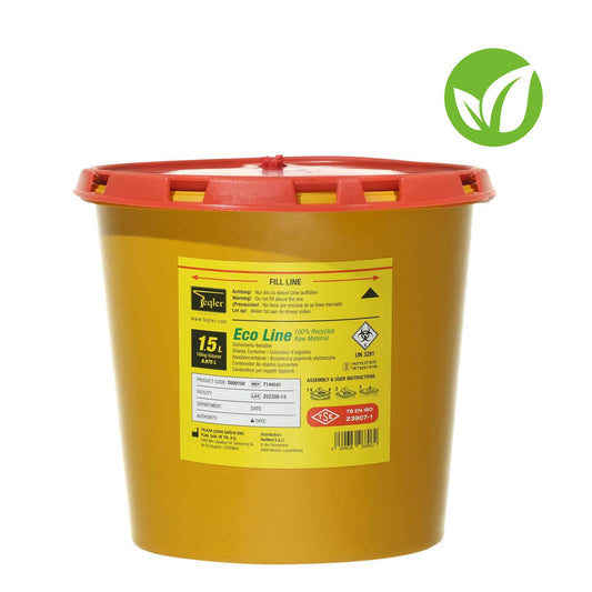 Eco Line Sharps Bin Made From 100 % Recycled Material