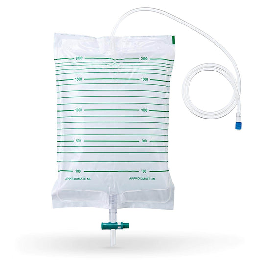  2-Litre Nephrostomy Drainage Bag With Luer-Lock Connection And Non-Return Valve