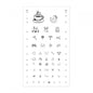 Eye Test Chart Chart From 1M4 To Determine Visual Acuity