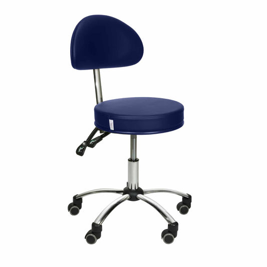 Medical Rolling Stool With Easy-Care Imitation Leather Cover