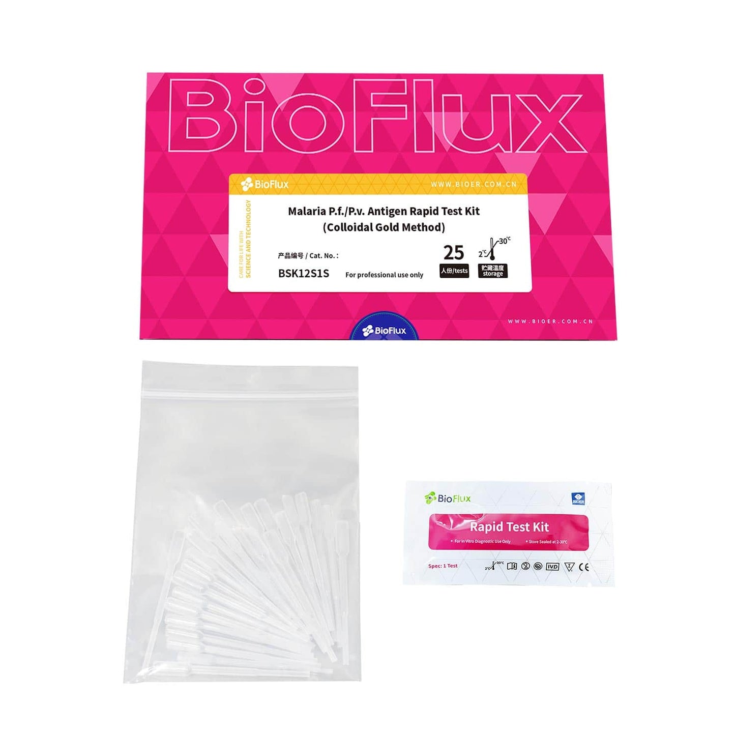 Bioflux Malaria Antigen-Rapid Test For The Qualitative Detection Of Various Plasmodia