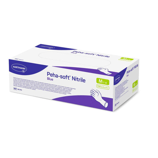 The Peha-Soft Nitrile Blue Gloves Are Supplied In A Box Of 150 Pieces