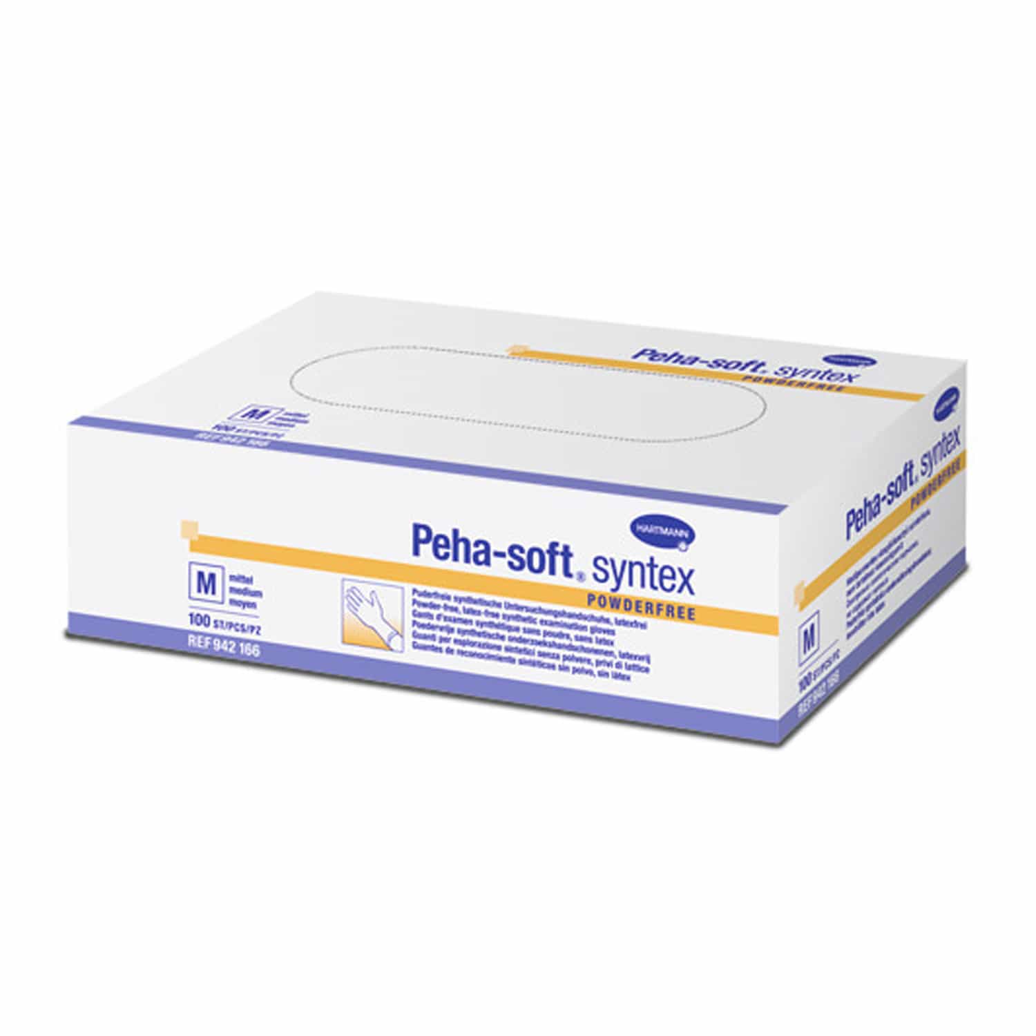 Peha-Soft Syntex Examination Gloves In A Dispenser Box With 100 Pieces