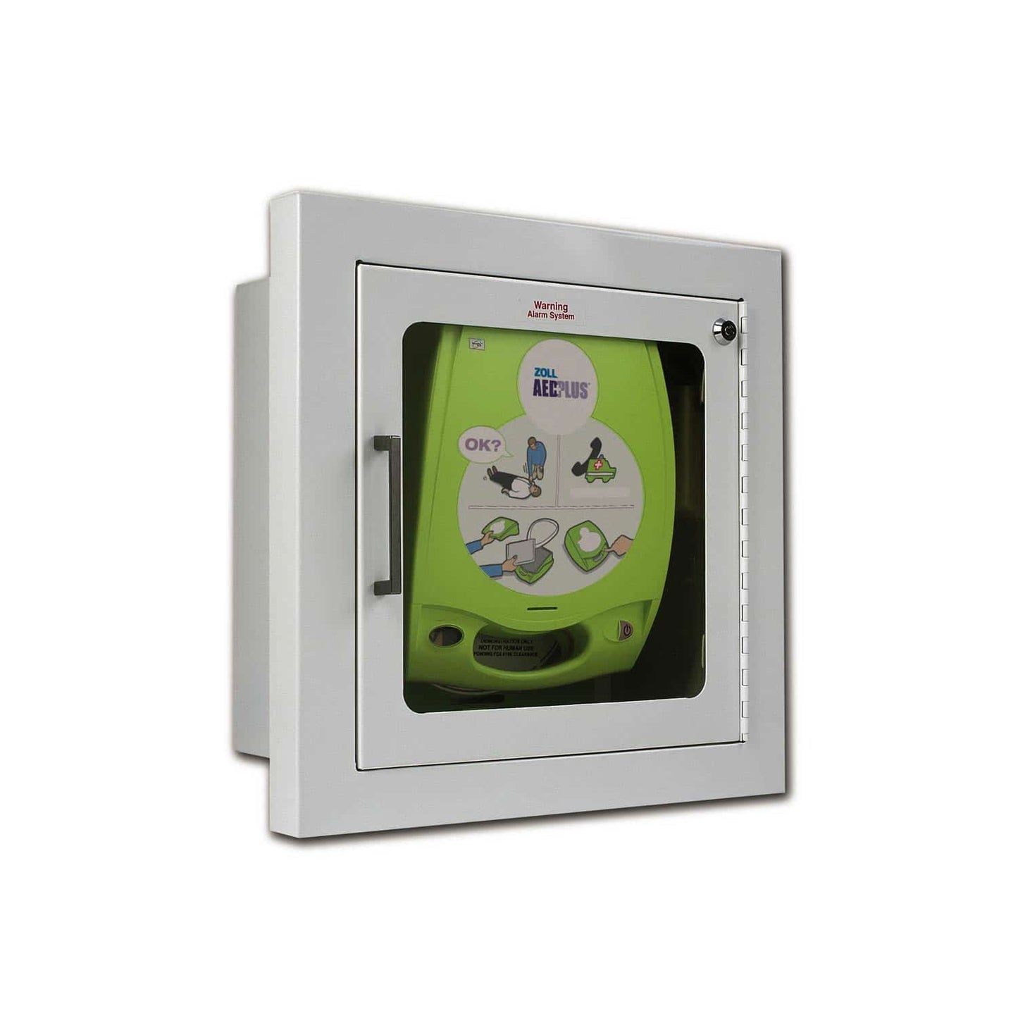 Fully Retractable Aed Plus Recessed Wall Cabinet From Zoll