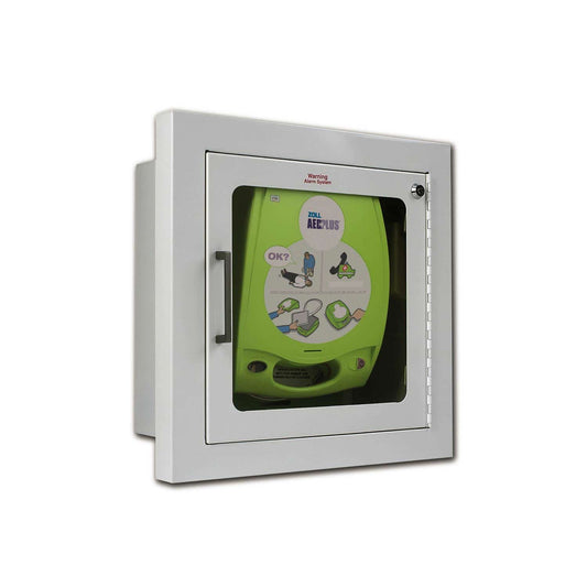 Fully Retractable Aed Plus Recessed Wall Cabinet From Zoll
