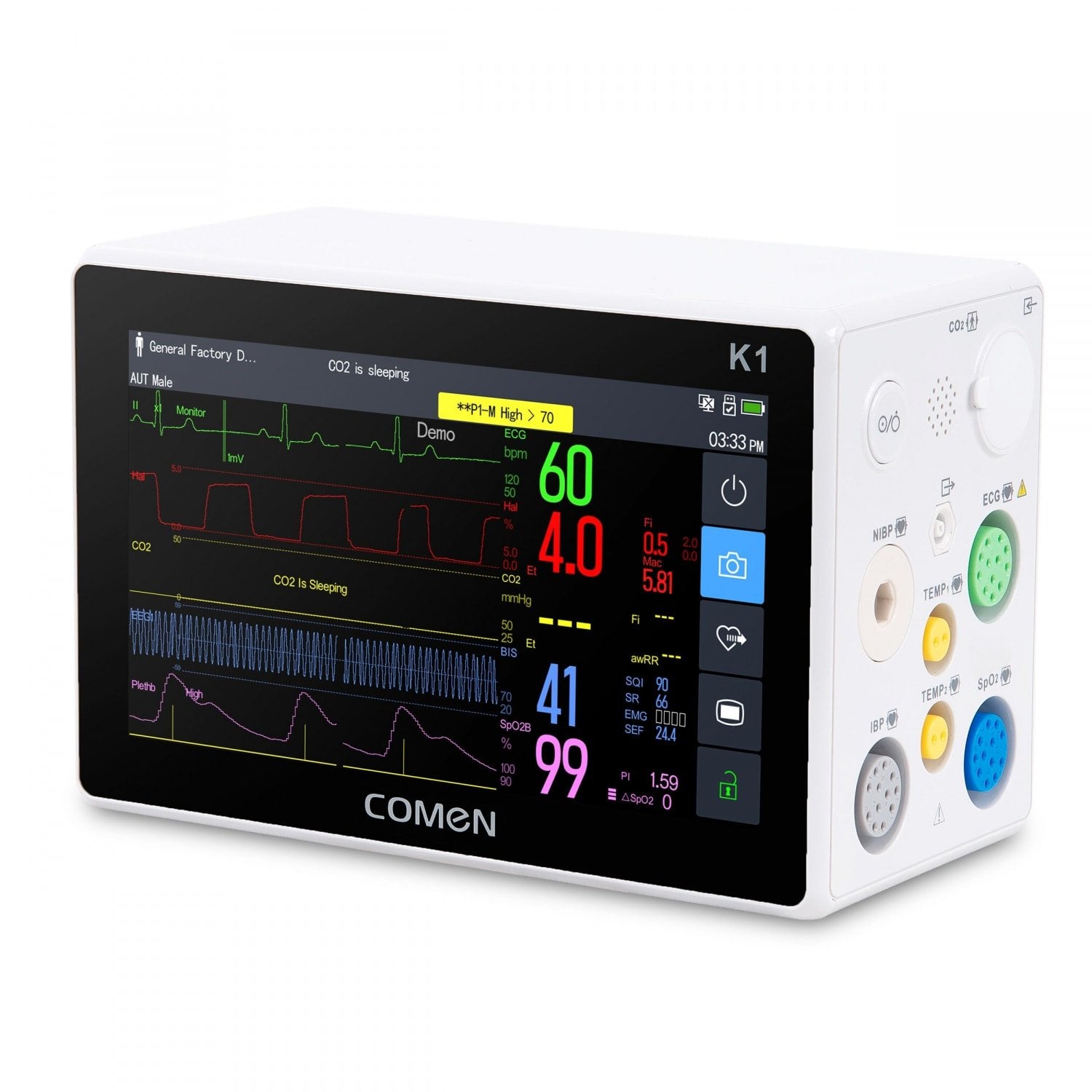 Comen K1 Patient Monitor K1 For Seamless Monitoring During Transport And At The Patient'S Bedside 