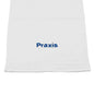 White Terry Towels With Blue Embroidery " Praxis"