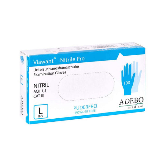 Viawant Nitrile Pro Examination Gloves   Powder-Free   Non-Sterile And Latex-Free 