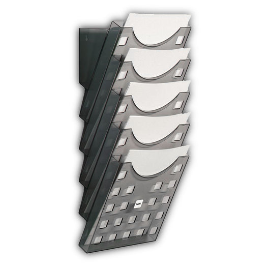 Wall Brochure Holder A4   Grey-Transparent