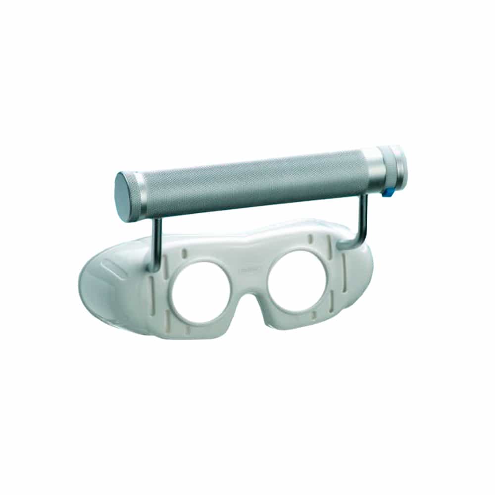 Nystagmus Glasses With Indirect Illumination And Battery Handle Included