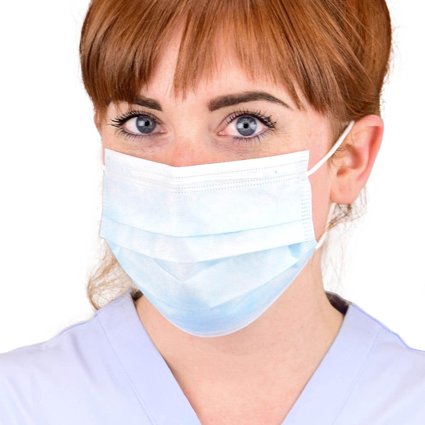 Non-Woven Surgical Mask With Long Nose Clip   Three-Ply