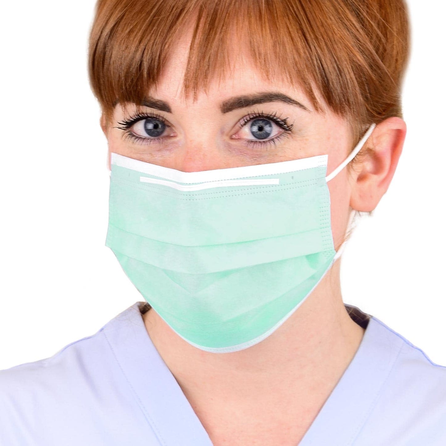 Non-Woven Surgical Mask With Long Nose Clip   Three-Ply