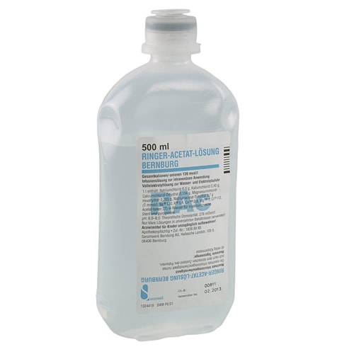 Ringer'S Acetate Infusion Solution   1 Pack With 10 X 500 Ml  