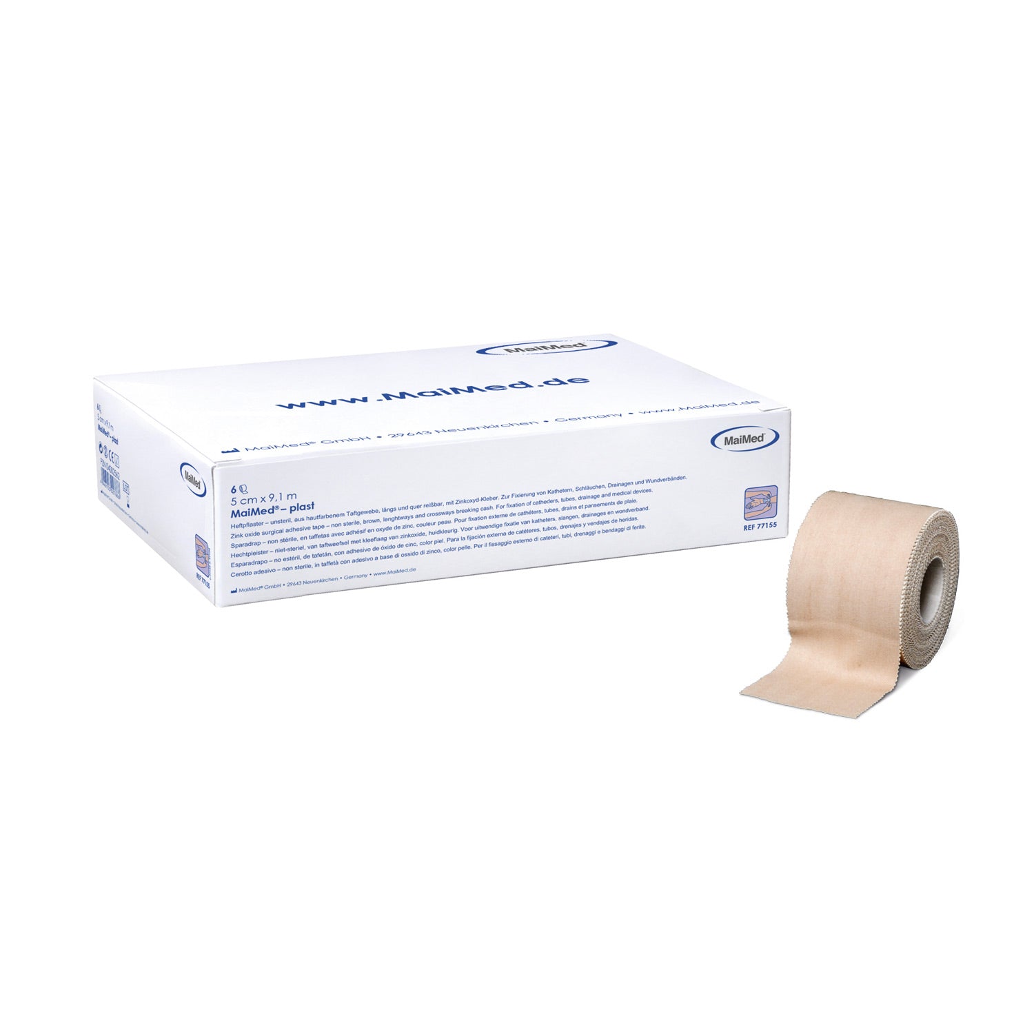 Maimed-Plast Adhesive Tape Wrapped Around Plastic Cores